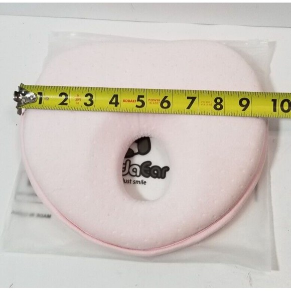 NEW Panda Ear Baby Head Shaping Pillow Heart Shape Pink Memory Foam - Picture 4 of 4